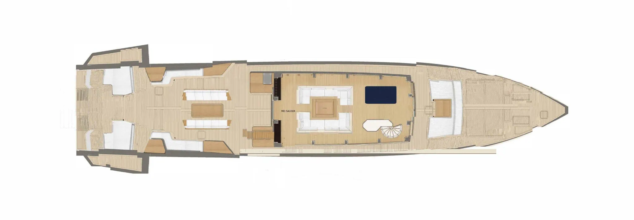 Main Deck — 66 m Trideck Motoryacht