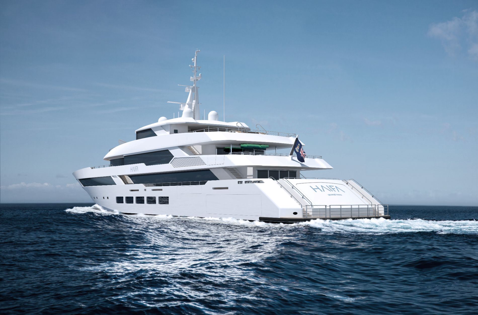 66 m Trideck Motoryacht — exterior